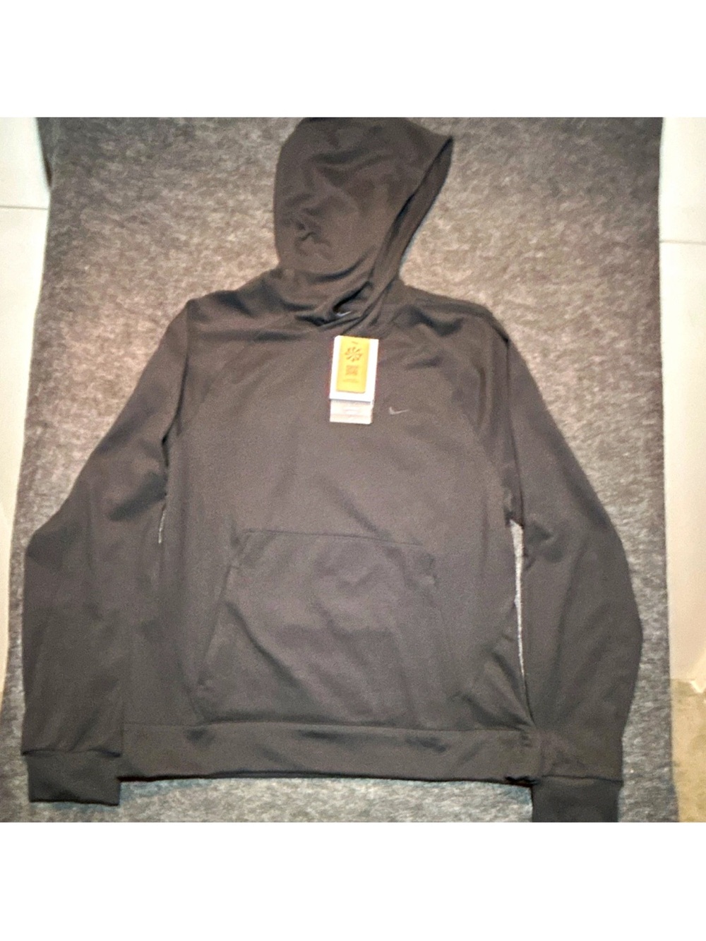 Nike Men’s Black NanoKnit DriFit Hooded Pullover Sweatshirt